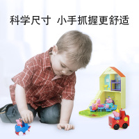 小猪佩奇玩具 幼儿童3-6岁男女孩过家家塑料角色扮演公仔玩偶小车生日礼物 乔治消防员跑跑车