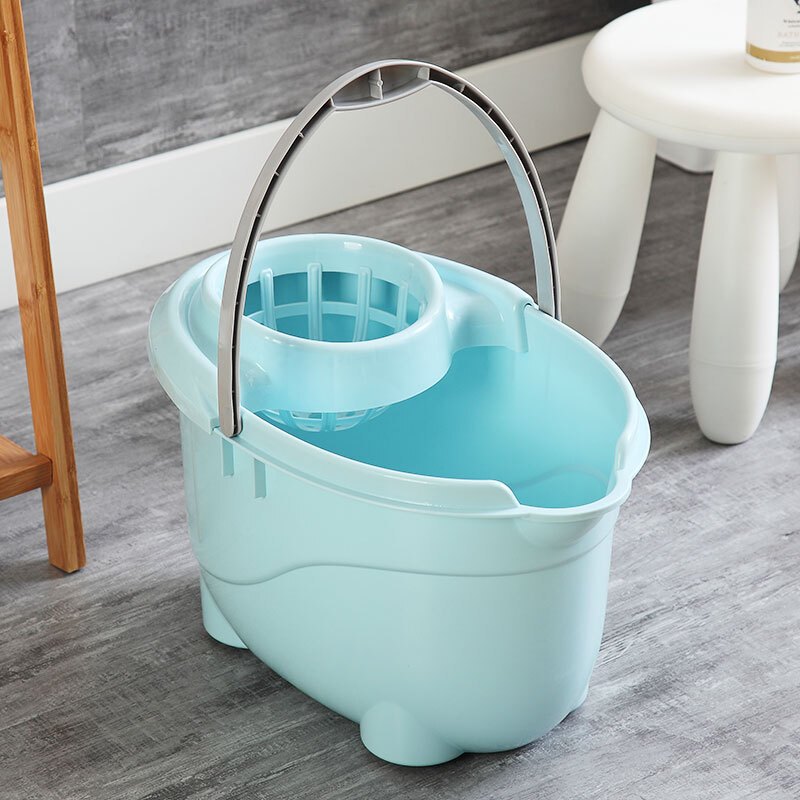 优百思家用拖把桶加厚塑料桶拖布甩干水桶大号长方形平板海绵沥水桶优