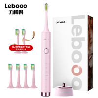 力博得（Lebooo）电动牙刷 成人声波震动 感应式充电 HS 樱花粉