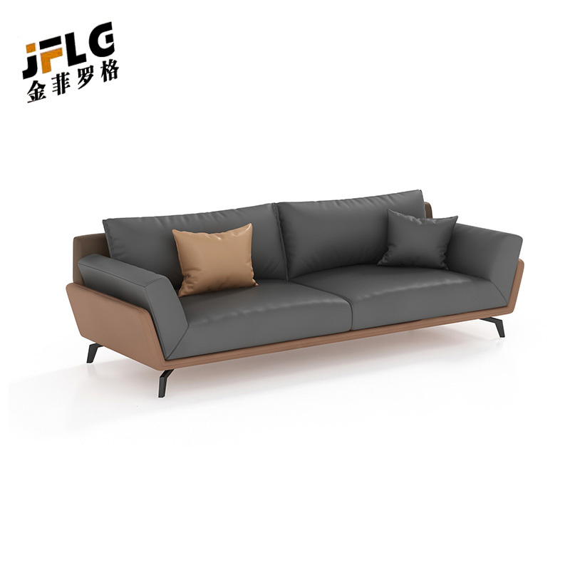 金菲罗格时尚接待沙发商务舒适沙发组合 三人位