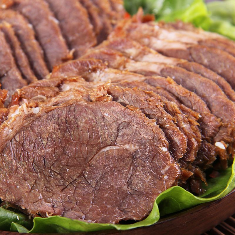 [熟牛肉]酱牛肉健身五香黄牛腱子肉熟食真空卤味开袋即食 半斤装纯牛肉 均码
