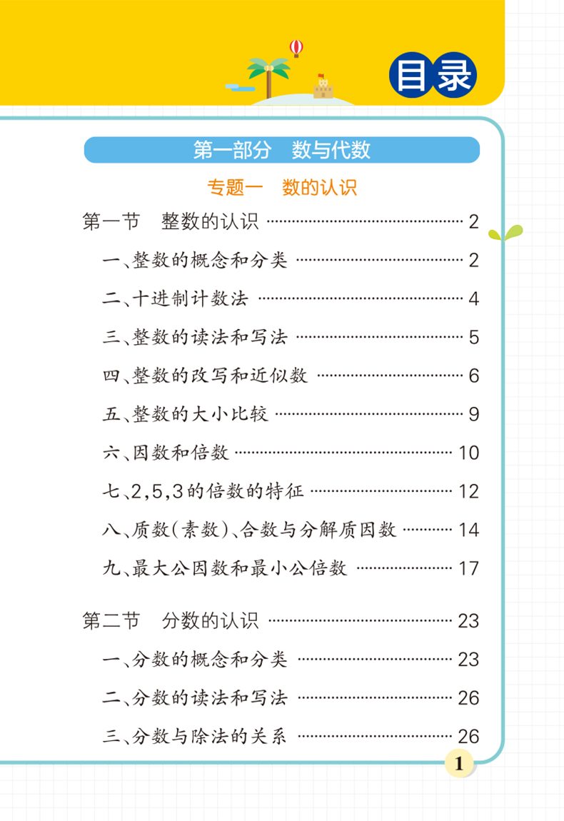 小学数学基础知识 小学通用 [正版]pass绿卡图书小学数学基础知识全国通用一二三四五六年级阶段数学知识大全辅导工具书小高清大图