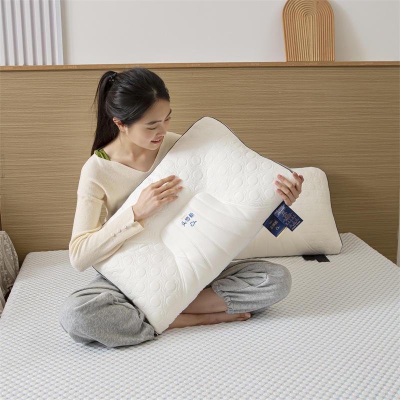 南方生活按摩枕头枕芯护颈椎助睡眠乳胶枕单人成人家用单只装防螨抑菌