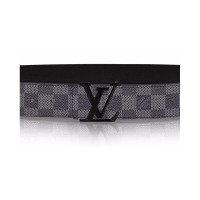 Louis Vuitton LV路易威登新款黑色系针扣男女同款经典帆布老花lv腰带M9808S