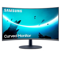 三星(SAMSUNG)C24T550FDC 23.6英寸1000R超曲面 窄边框 75Hz刷新率 FreeSync HDMI接口 高清电脑显示器(HDMI+DP+VGA+音频)
