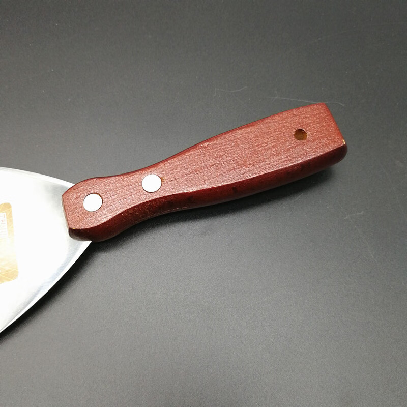 曼沙锐刮污刀加厚不锈钢油灰刀 批刀 铲刀 刮刀 抹刀腻子刀木柄清洁刀 进口2寸3寸4寸5寸各一把高清大图