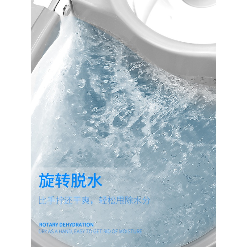 好媳妇免手洗旋转拖把杆通用家用旋转式省力自动甩水拖把桶好神拖高清大图