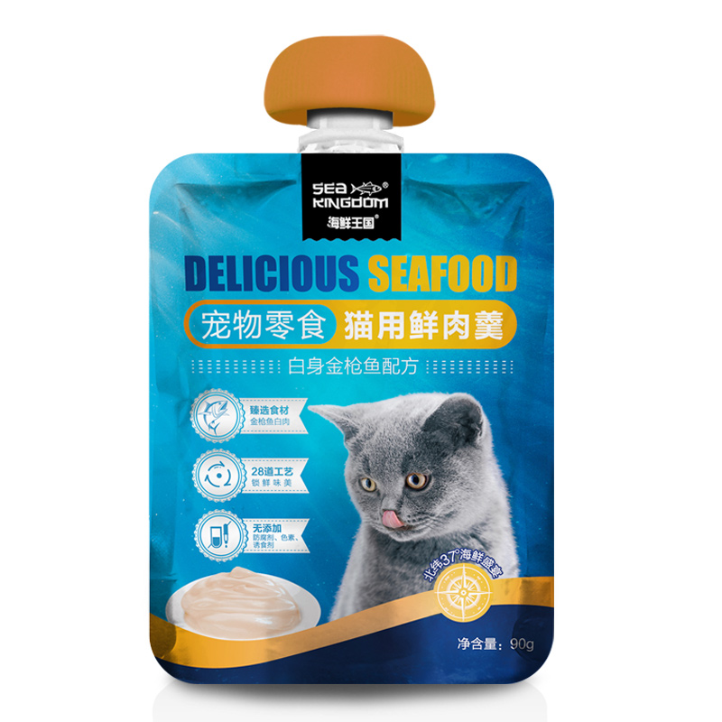 Sea Kingdom 猫用金枪鱼鲜肉羹90g