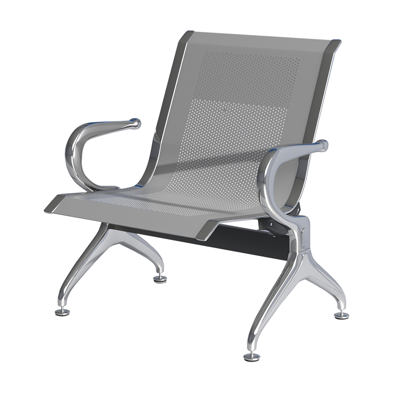 臻远 ZY-JCY-01 连排椅机场公共座椅长椅等候椅 银色机场椅单人位