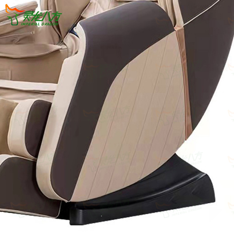 灵龙八方 新款大屏遥控音乐按摩椅礼品家用全自动多功能太空舱按摩沙发健身椅(米黄色)LLB-477S-S9C高清大图