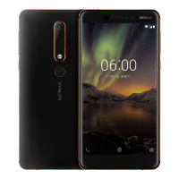 【原封正品】诺基亚（NOKIA）诺基亚 6第二代 黑色 4GB+64GB 全网通 4G智能手机 双卡双待
