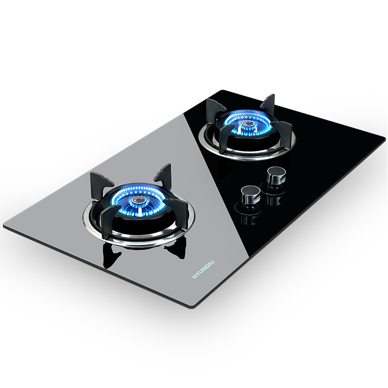 韩国现代(HYUNDAI)烟灶套餐新72B+700 智能体感操控侧吸油烟机燃气灶套装 天然气高清大图