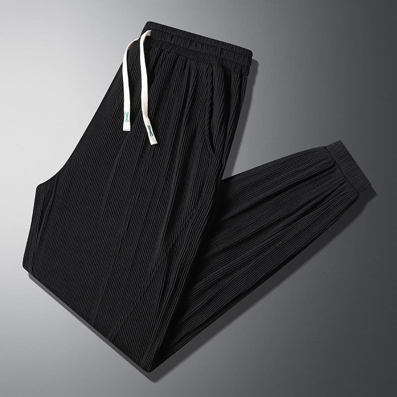 真维斯速干冰丝九分裤男夏季薄款休闲裤户外运动宽松潮流束脚裤子图片