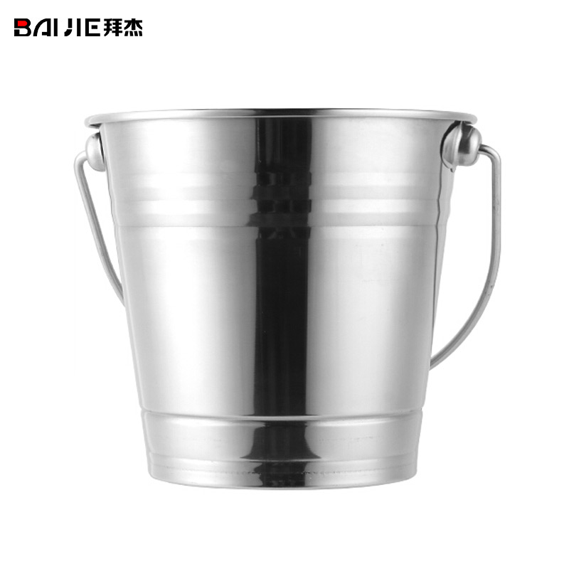 不锈钢加厚创意冰桶 KTV酒吧红酒啤酒香槟冰块粒桶创意时尚冰桶冰粒桶大号 LY-64
