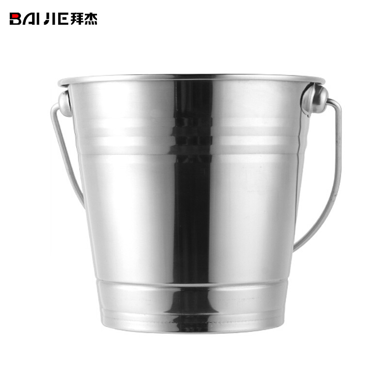 不锈钢加厚创意冰桶 KTV酒吧红酒啤酒香槟冰块粒桶创意时尚冰桶冰粒桶大号 LY-64