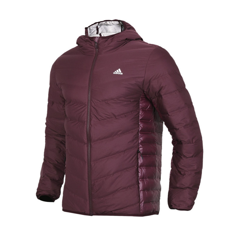 adidas阿迪达斯男子保暖轻薄连帽羽绒服BQ4164