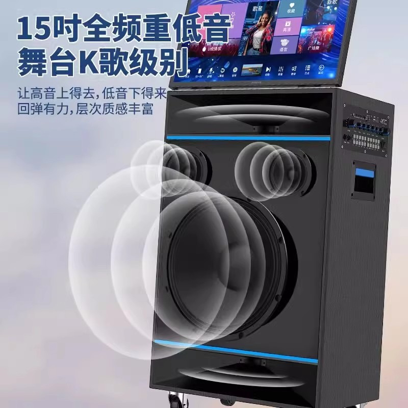 飞利浦SD659大功率音箱重低音音响 高音质户外广场舞演出专业 K歌音响