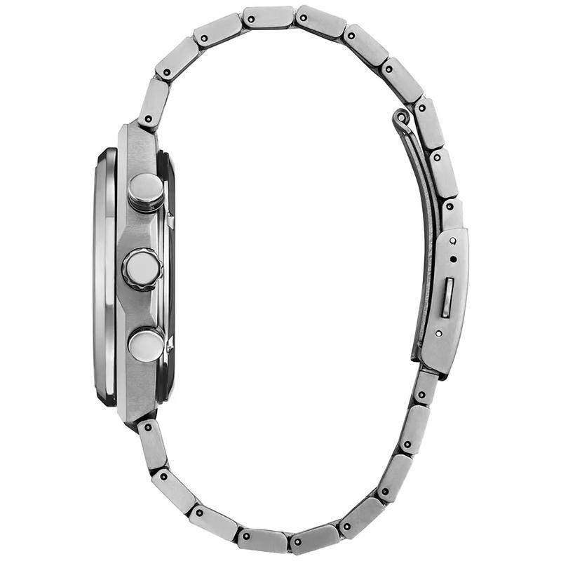 西铁城(CITIZEN)光动能钛合金男士石英计时腕表43mm防水耐刮蓝宝石镜面高清大图