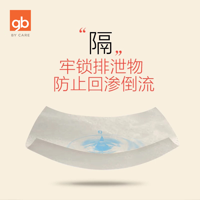 gb好孩子隔尿巾隔尿垫 婴儿尿布垫100片新生儿宝宝一次性隔尿巾 隔便巾 宝宝尿巾*5