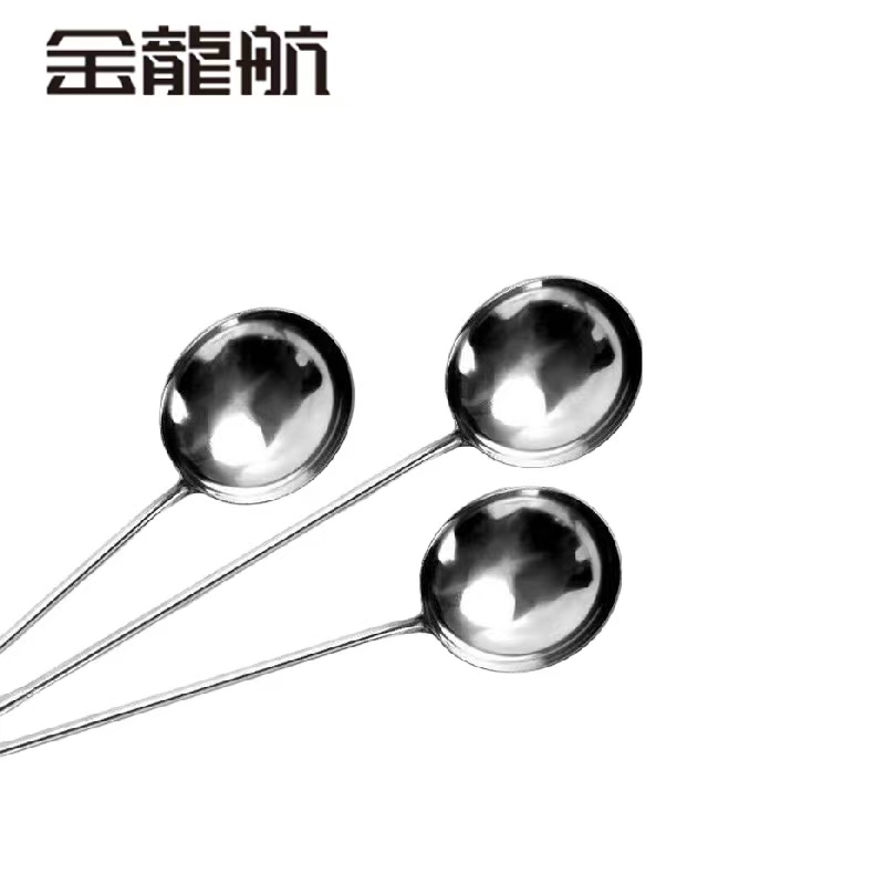 金龙航 不锈钢无磁圆头打菜勺/个高清大图