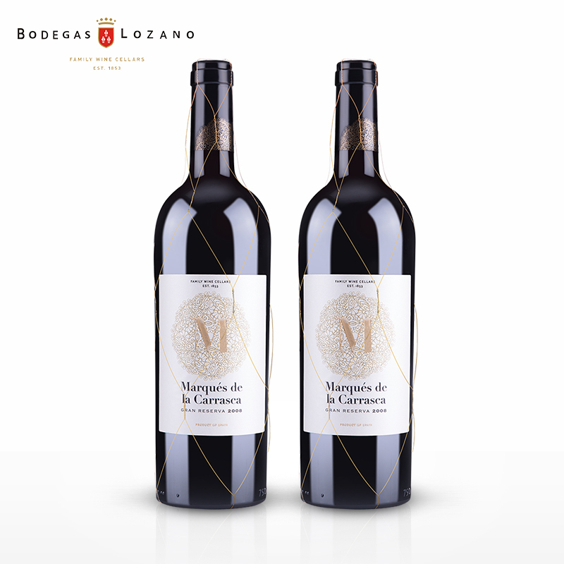 LOZANO洛萨诺酒庄西班牙原瓶进口法定产区DO干红金玛卡干型葡萄酒双瓶装