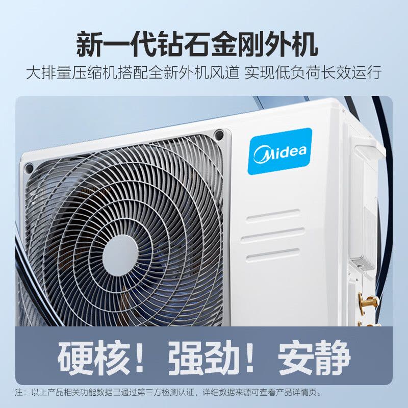 美的(Midea)空调挂机酷清凉大1匹家用新一级能效变频冷暖客厅卧室巨省电智能空调官方正品KFR-26GW/N8XA1P图片