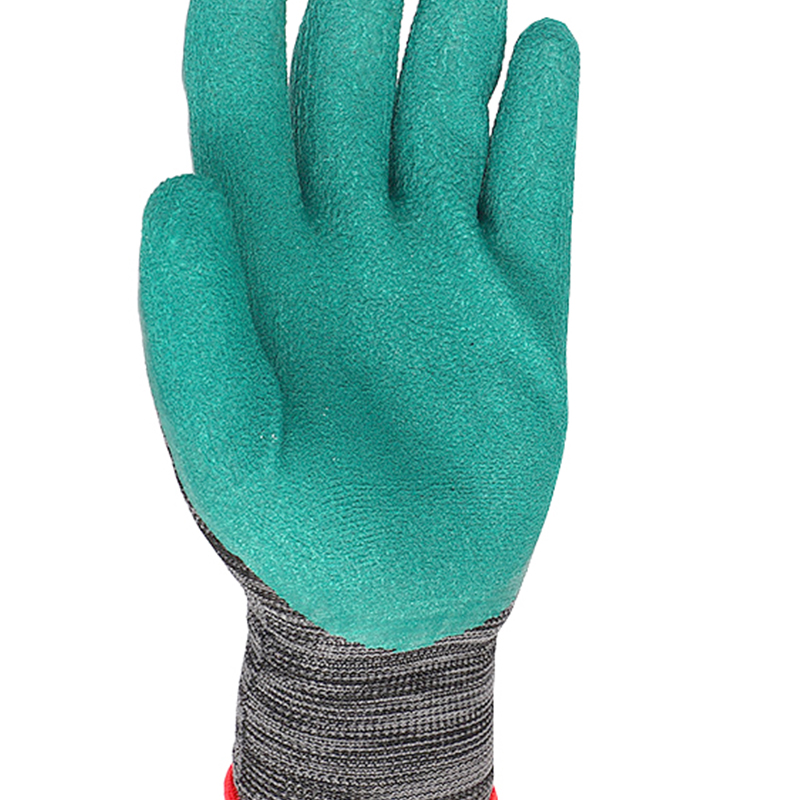 邦能之星橡胶手套轮胎工艺发泡皱纹耐磨防滑舒适透气搬运劳保手套N55141高清大图