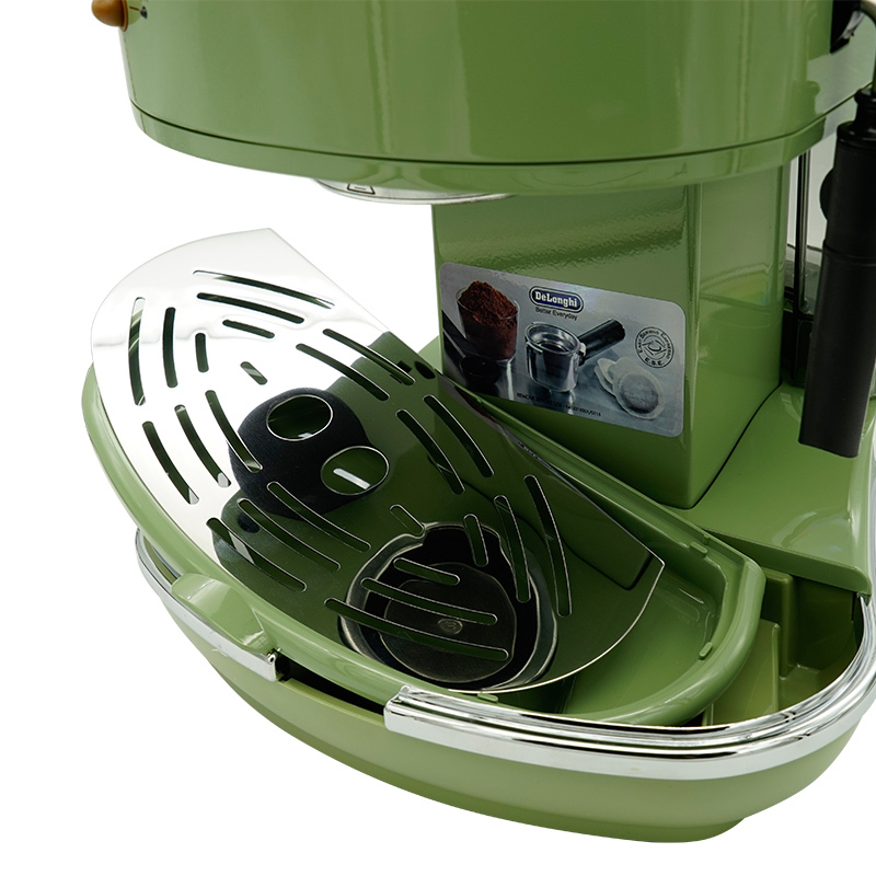 德龙(DeLonghi)咖啡机ECOV311 意式半自动泵压式咖啡机 橄榄绿 半自动咖啡机