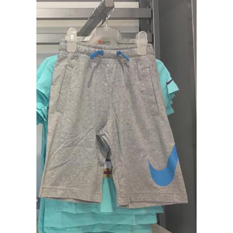 耐克NIKE童装大Logo运动休闲舒适透气五分短裤AJ0163-063 Z