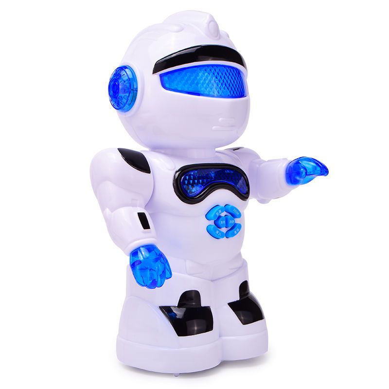 儿童益智讲故事跳舞机器人会走路唱歌机器人电动灯光音乐儿童玩具大号