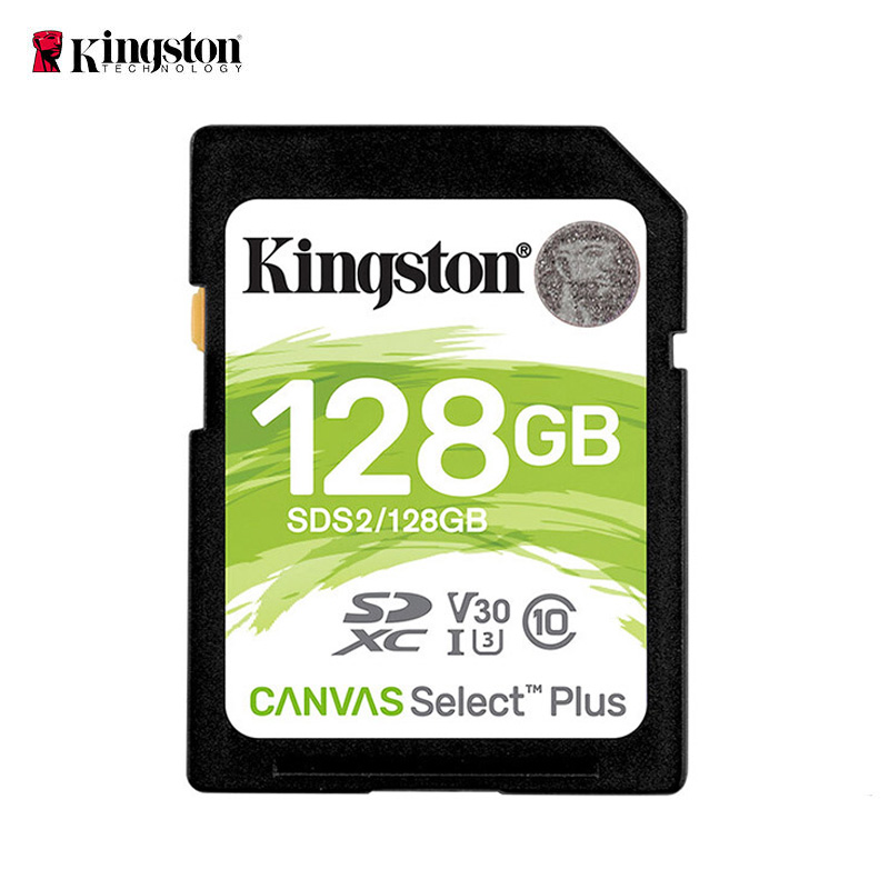 金士顿(Kingston) SDS2 128GB读速100MB/s U3 V30内存卡SD存储卡 高速升级版 单位:张