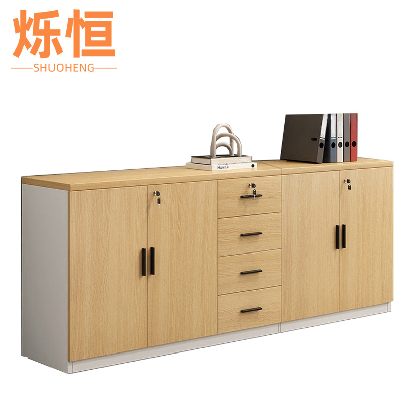烁恒 资料柜 储物柜两门+两门四抽个