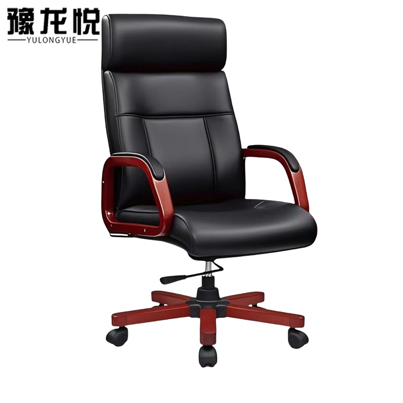 豫龙悦老板椅皮椅高清大图