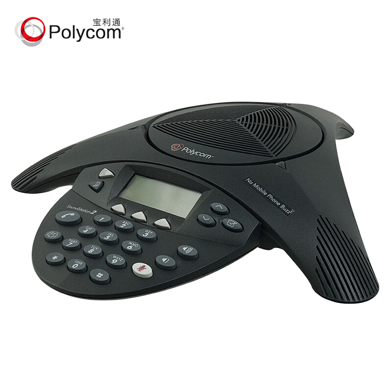 宝利通(POLYCOM)会议电话机八爪鱼 SoundStation 2标准型 音频视频会议系统一体机 全向麦克风终端