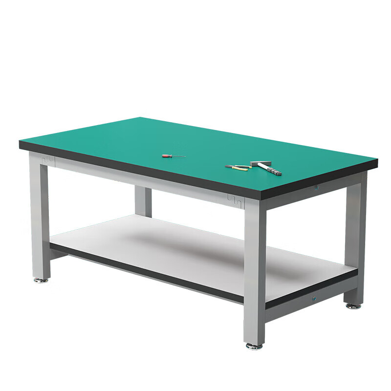 锦北重型防静电工作台双层检验台流水线操作台工厂钳工台150*60*80高清大图