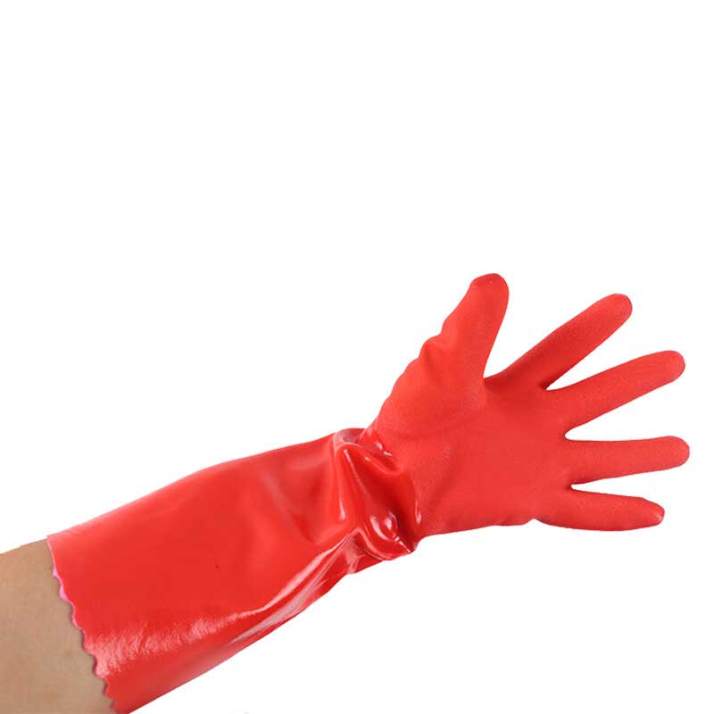 中盈惠彩 加绒橡胶清洁手套JRXJQJST L号 1双高清大图