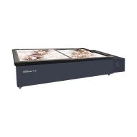 华美(Huamei)HD-1600TS商用卧式冰柜冷柜岛柜海鲜展示柜冷藏玻璃门保鲜速258L
