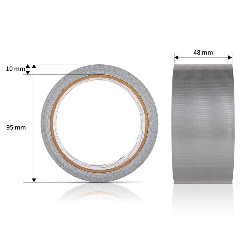 得力52001布基胶带48mm*10m*230μm(银灰)(1卷/热缩) 布基胶带 高粘性耐磨防水 固定墙面不易留痕透