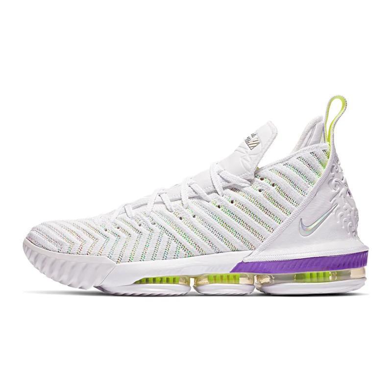 耐克 nike lebron 16 詹姆斯16 签名鞋 鸳鸯 黑红 针织气垫缓震 男士