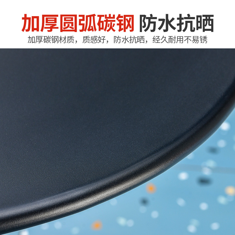 阳台小桌椅塑木庭院花园茶桌组合休闲椅奶茶店露台一桌二椅三件套高清大图