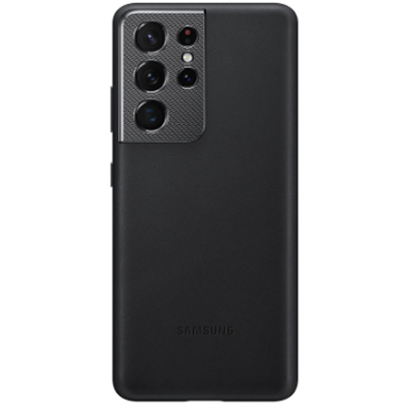 三星(SAMSUNG)Galaxy S21 Ultra 5G原装真皮保护壳 s21+手机壳真皮保护套 S21真皮后壳正品