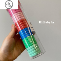 JiMi【HHBABY KR】韩国ins风弹力发圈抖音网红毛巾圈皮筋20根装发绳K A桃红系 均码