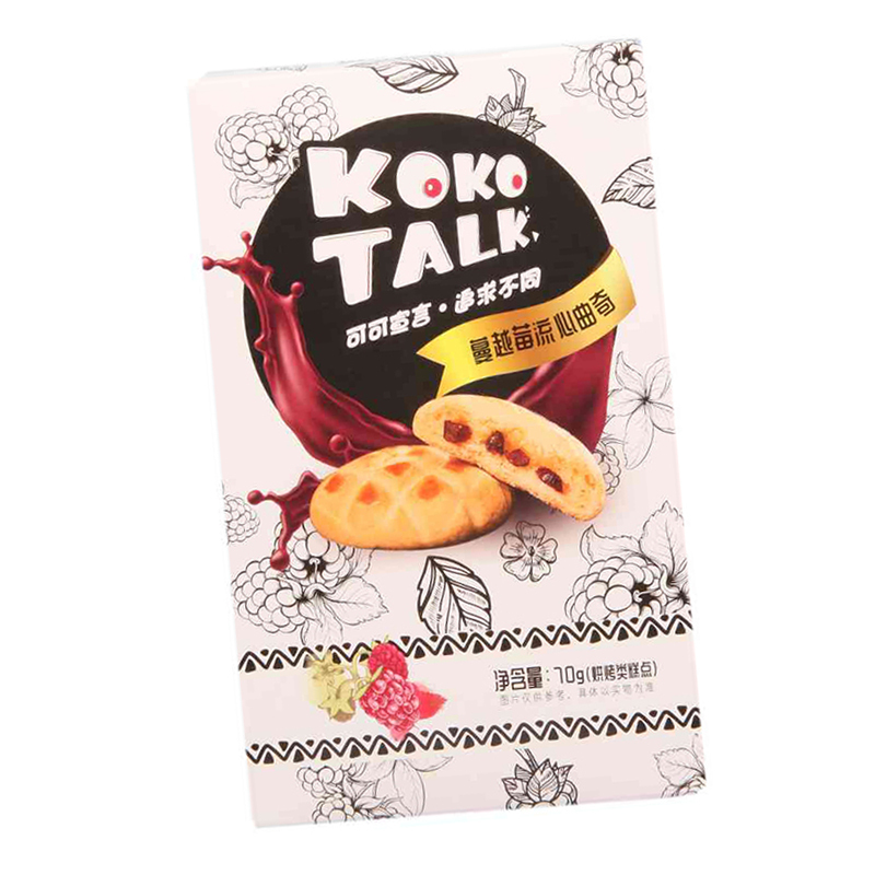 可可宣言 流心曲奇 牛奶蔓越莓味 70g