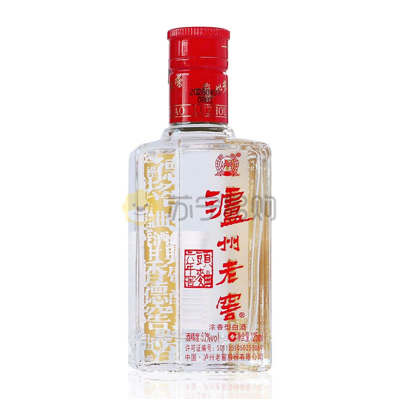 泸州老窖 六年窖头曲 52度125ml*6瓶(一提) 浓香型白酒图片