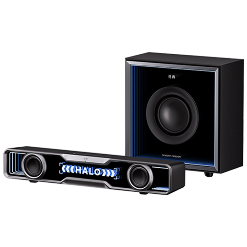 漫步者蓝牙音箱电脑游戏音箱Halo Soundbar Max(EDF286011)(颜色随机)