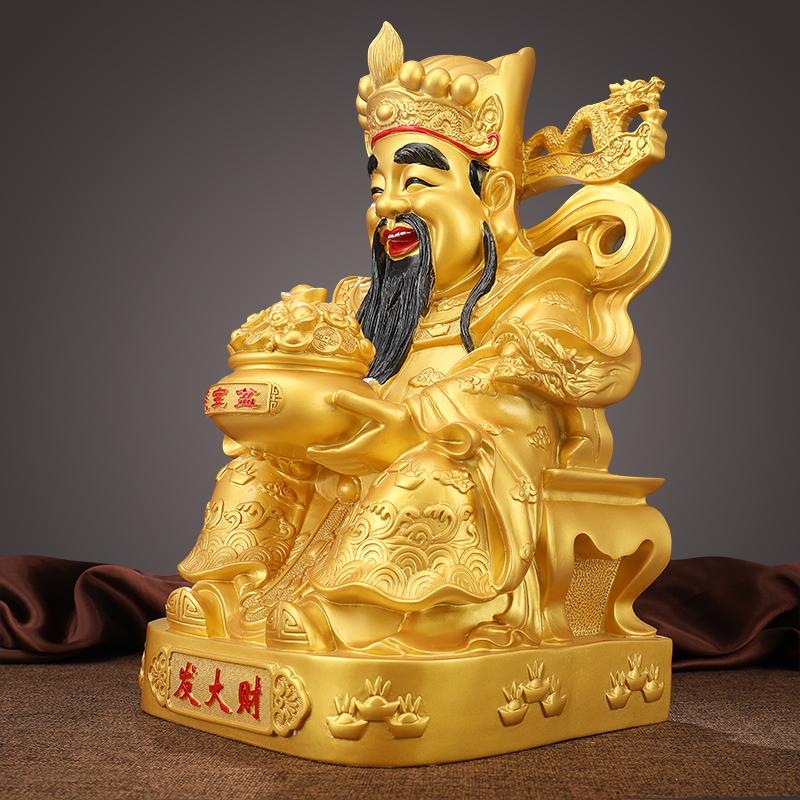 美帮汇金摆件发大财文爷家用客厅厅供奉佛像神像高清大图
