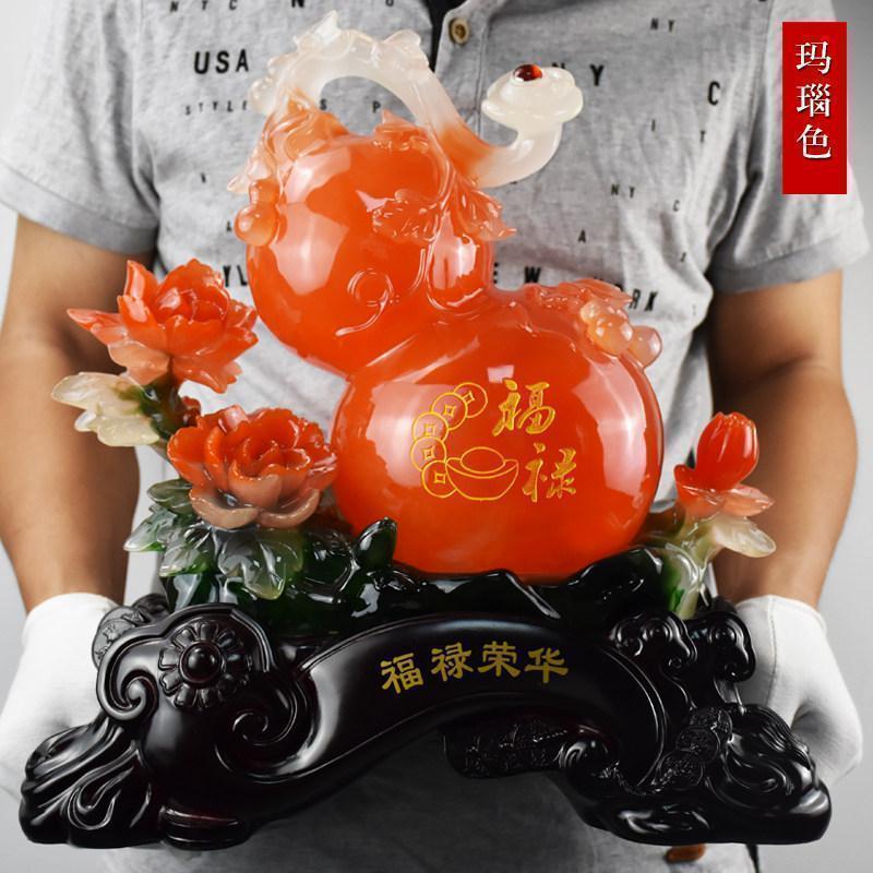 美帮汇葫芦摆件大号客厅办公室壁酒柜吧台桌面装饰摆设乔迁礼品高清大图