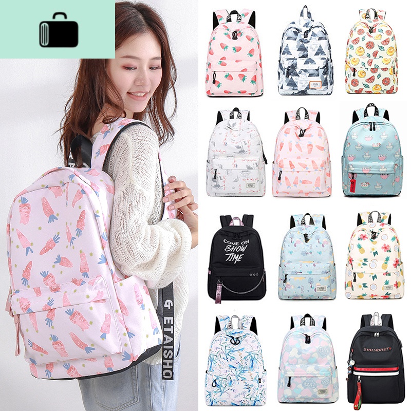 书包女ins风韩版森系初中生双肩少女中大学生简约小清新高中背包NEW LAKE女士双肩包高清大图