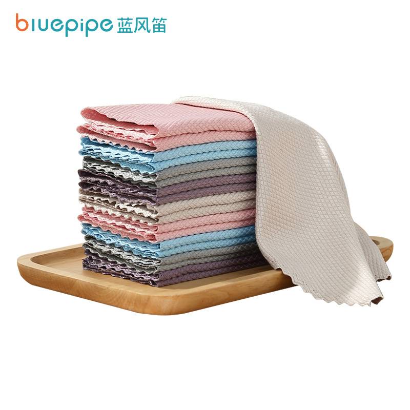 蓝风笛 鱼鳞抹布 30*30cm 条(30*30cm)高清大图