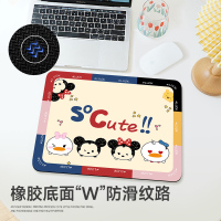 可爱卡通熊小号鼠标垫女防滑耐磨软垫办公娱乐加厚电脑桌垫护腕垫 260x210mm 3mm
